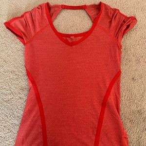 LULULEMON RED TOP- SIZE 4